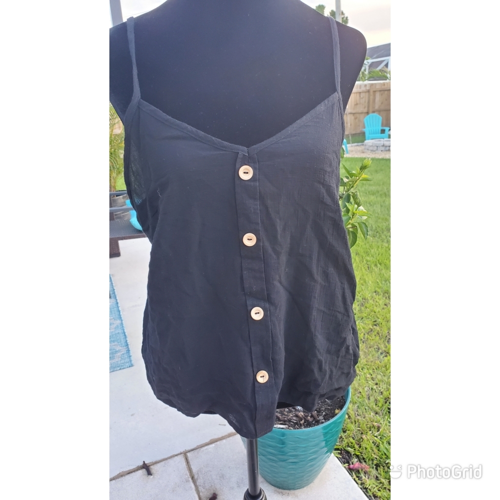 NWT! Black Spaghetti Strap